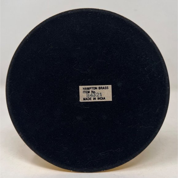 Candlestick / Candleholder Solid Brass 7.25 Tall 5.25” Diameter Base - Picture 6 of 8